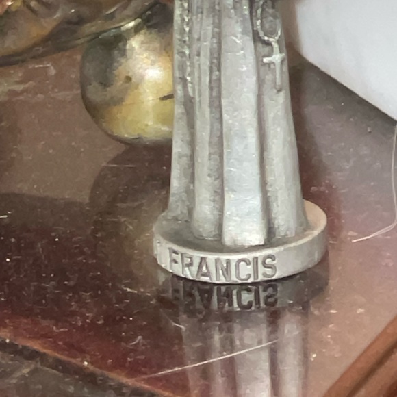 St Francis Mini pewter statue - Picture 4 of 5